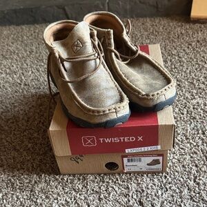 Twisted X Kids Tan Moccasins